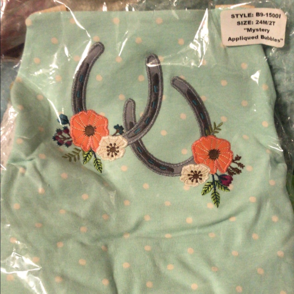 24m RRR mystery appliqué bubbles nib